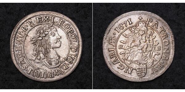 6 Kreuzer Hungría (1989 - ) Plata Leopoldo I de Bélgica (1790-1865)