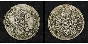 6 Kreuzer Sacro Imperio Romano (962-1806) Plata 