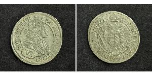 6 Kreuzer Sacro Imperio Romano (962-1806) Plata 