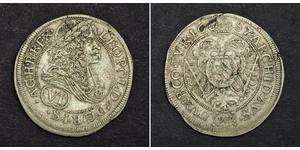 6 Kreuzer Sacro Imperio Romano (962-1806) Plata 