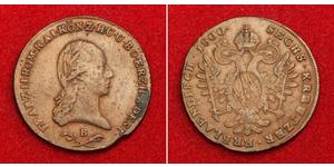 6 Kreuzer Sacro Romano Impero (962-1806) Rame Francis II, Holy Roman Emperor (1768 - 1835)