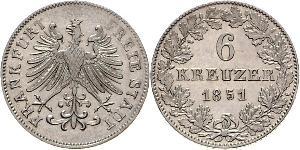 6 Kreuzer Deutschland Silber 