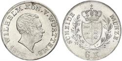 6 Kreuzer Kingdom of Württemberg (1806-1918) Silver William I of Württemberg