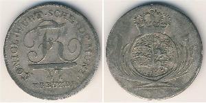 6 Kreuzer Kingdom of Württemberg (1806-1918) Silver 