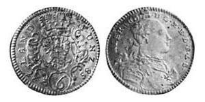 6 Kreuzer Principality of Ansbach (1398–1792) Silver Charles Alexander, Margrave of Brandenburg-Ansbach (1736 – 1806)