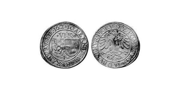 6 Kreuzer Principality of Ansbach (1398–1792) 銀 Joachim Ernst, Margrave of Brandenburg-Ansbach (1583 – 1625)