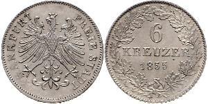 6 Kreuzer 德国 銀 