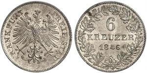 6 Kreuzer 德国 銀 