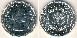 6 Penny Afrique du Sud Argent Elizabeth II (1926-2022)