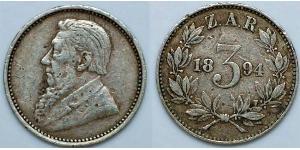 6 Penny Afrique du Sud Argent 