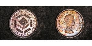 6 Penny Afrique du Sud Argent Elizabeth II (1926-2022)