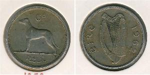 6 Penny Ireland (1922 - ) Copper/Nickel 