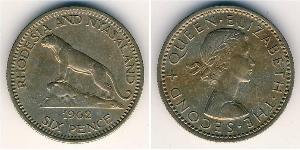 6 Penny Southern Rhodesia (1923-1980) Copper/Nickel 