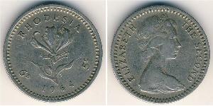 6 Penny Southern Rhodesia (1923-1980) Copper/Nickel 