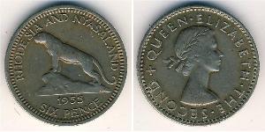 6 Penny Southern Rhodesia (1923-1980) Cuivre/Nickel 