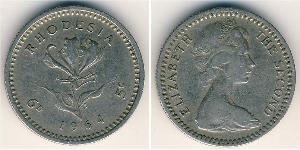 6 Penny Southern Rhodesia (1923-1980) Rame/Nichel 