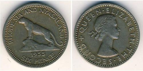 6 Penny Southern Rhodesia (1923-1980) Rame/Nichel 