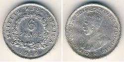 6 Penny Britisch-Westafrika (1780 - 1960) Silber George V (1865-1936)