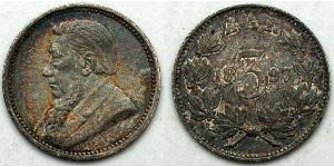 6 Penny Südafrika Silber 