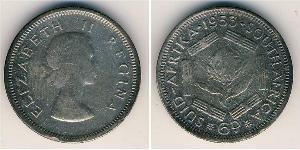 6 Penny Südafrika Silber Elizabeth II (1926-2022)