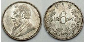 6 Penny South Africa Silver 