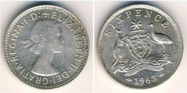 6 Penny Australien (1939 - )  