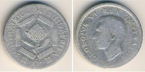 6 Penny South Africa 銀 乔治六世 (1895-1952)