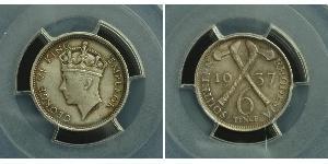 6 Penny 南羅德西亞 銀 乔治六世 (1895-1952)