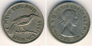 6 Penny 新西兰 銅/镍 