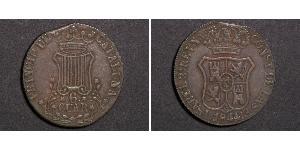 6 Quarto Kingdom of Spain (1814 - 1873) Kupfer 