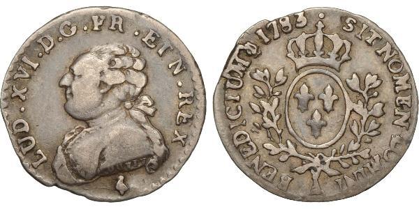 6 Sol Kingdom of France (843-1791) Silver Louis XVI of France (1754 - 1793)