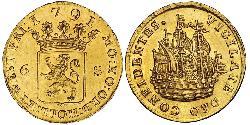 6 Stiver Provinces-Unies (1581 - 1795) Or 