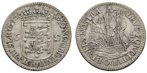 6 Stuiver Provinces-Unies (1581 - 1795) Argent 