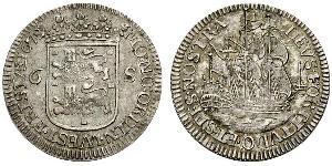 6 Stuiver Repubblica delle Sette Province Unite (1581 - 1795) Argento 