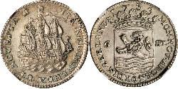 6 Stuiver Países Bajos Plata 