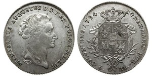 6 Злотий / 1 Талер Польща / Річ Посполита (1569-1795) Срібло Stanislaw II Poniatowski