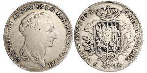 6 Злотий / 1 Талер Польща / Річ Посполита (1569-1795) Срібло Stanislaw II Poniatowski