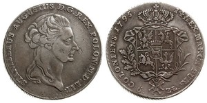 6 Злотий / 1 Талер Польща / Річ Посполита (1569-1795) Срібло Stanislaw II Poniatowski