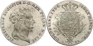 6 Злотий / 1 Талер Польща / Річ Посполита (1569-1795) Срібло Stanislaw II Poniatowski