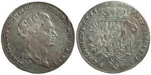 6 Злотий / 1 Талер Польща / Річ Посполита (1569-1795) Срібло Stanislaw II Poniatowski