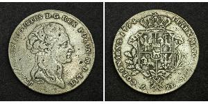 6 Злотий / 1 Талер Польща / Річ Посполита (1569-1795) Срібло Stanislaw II Poniatowski