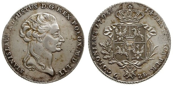 6 Злотий / 1 Талер Польща / Річ Посполита (1569-1795) Срібло Stanislaw II Poniatowski