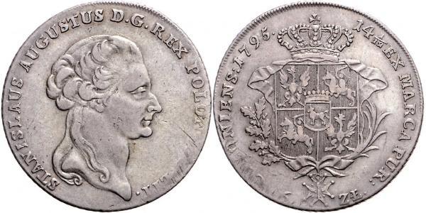 6 Злотый / 1 Талер Польша / Речь Посполитая (1569-1795) Серебро Stanislaw II Poniatowski