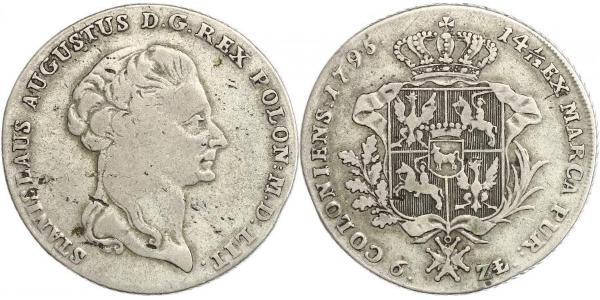 6 Злотый / 1 Талер Польша / Речь Посполитая (1569-1795) Серебро Stanislaw II Poniatowski