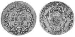6 Крейцер Велике герцогство Баден (1806-1918) Срібло 