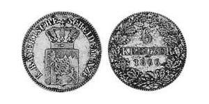 6 Крейцер Королівство Баварія (1806 - 1918) Срібло Людвіг II (король Баварії)(1845 – 1886)