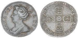 6 Пені / 1 Шестипенсовик Королівство Великобританія (1707-1801) Срібло Анна Стюарт(1665-1714)