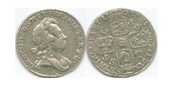 6 Пені / 1 Шестипенсовик Королівство Великобританія (1707-1801) Срібло Георг I (1660-1727)
