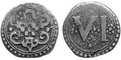 6 Пфеніг Альтена (1152 - 1609) Мідь 