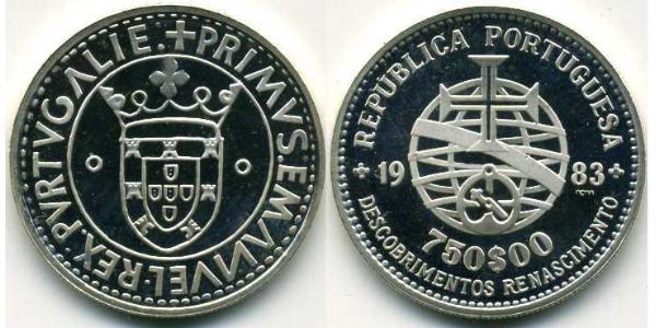 750 Escudo 葡萄牙 銀 